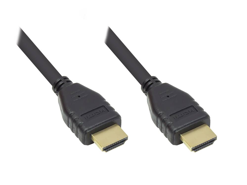 Good Connections Kabel HDMI 2.0b, 4K / UHD @60Hz schw. 0,5m - GC-M0135