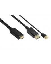 Good Connections Adapterkabel HDMI2.0b-St.-DP1.2-St. 1m - HDMI-DP010