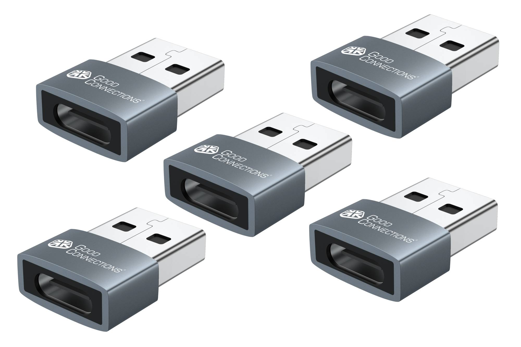 Good Connections USB2.0 Adapter A-St.-USB-C Bu. 5er Set - USB-AD203-5