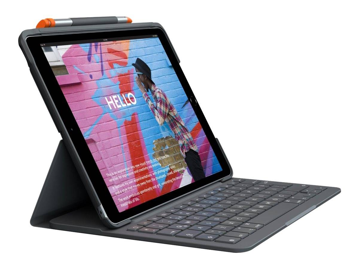 NL Logitech Slim Folio iPad (2022) 10th gen QWERTY UK-Layout - 920-011429