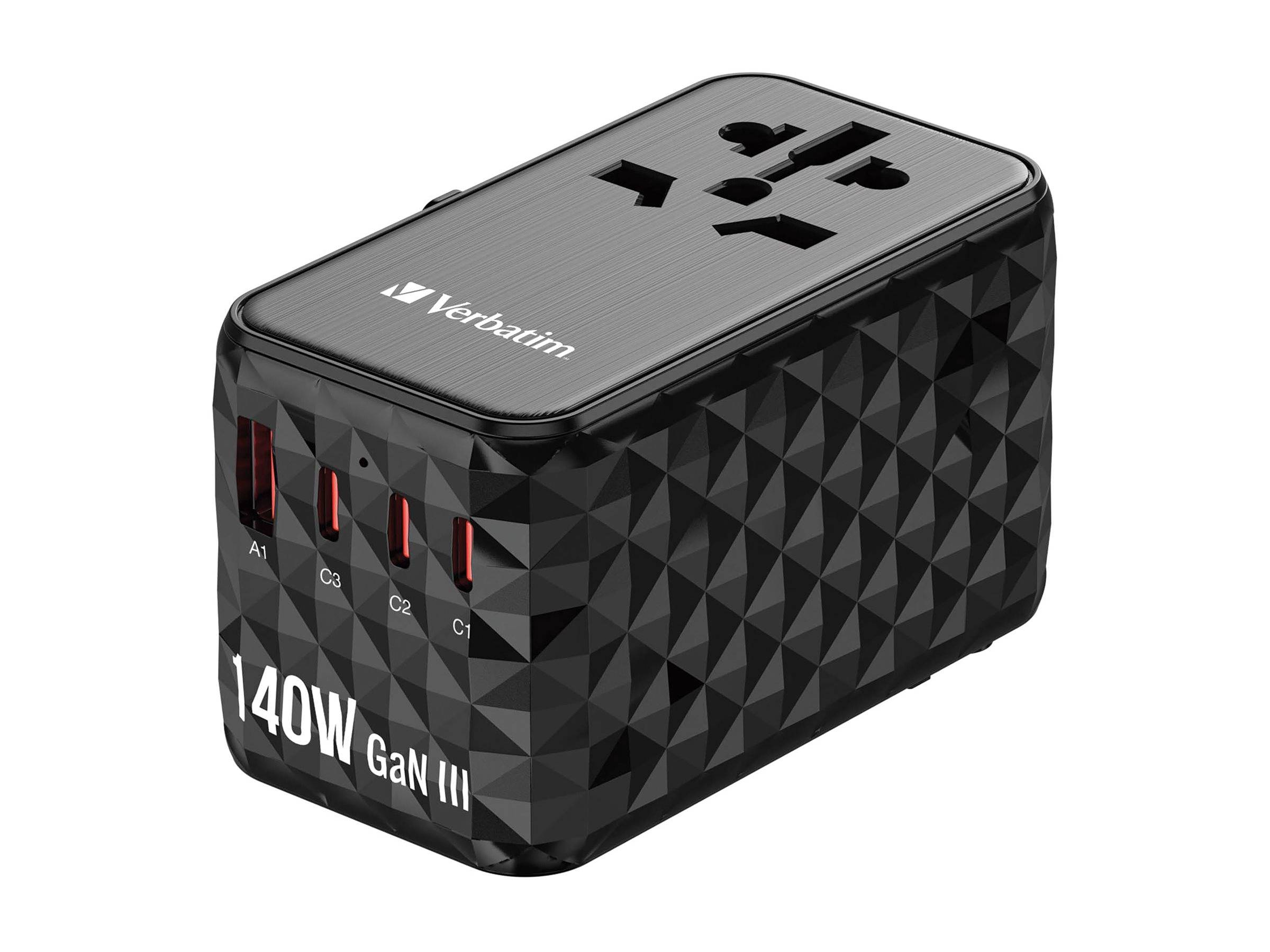 Verbatim GAN III UTA-10 2 X USB-C PD 140W & QC 4+/2 X USB-A - 32125