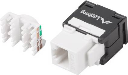 Lanberg Keystone Modul RJ45->LSA CAT. 6 UTP 180° werkzeuglos