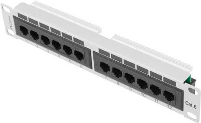 Lanberg PPU6-9012-S, Patchpanel, Lanberg Patchpanel 1U 6  (BILD1)