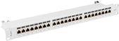 Lanberg Patchpanel 24-Port 1U 19 Cat. 7 FTP geschirmt grau - PPS7-1024-S