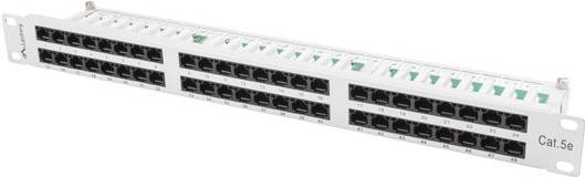 Lanberg Patchpanel 48-Port 1U 19 Cat. 5E UTP grau - PPU5-1048-S