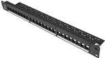 Lanberg Patchpanel Blank 24-Port 1U für Keystone schwarz - PPKS-1024-B