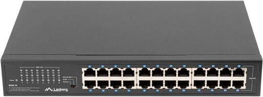 Lanberg Switch 24X 1GB Gigabit Ethernet Rack 19 - RSGE-24