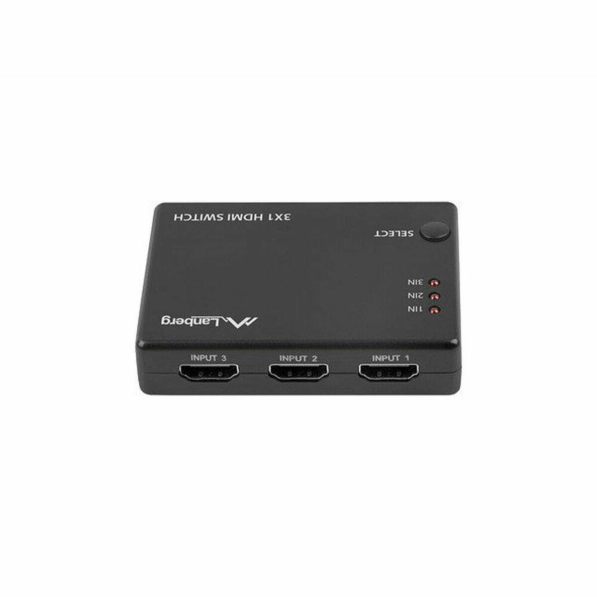 Lanberg Switch Video 3x HDMI Micro-USB Port Fernb. schwarz - SWV-HDMI-0003