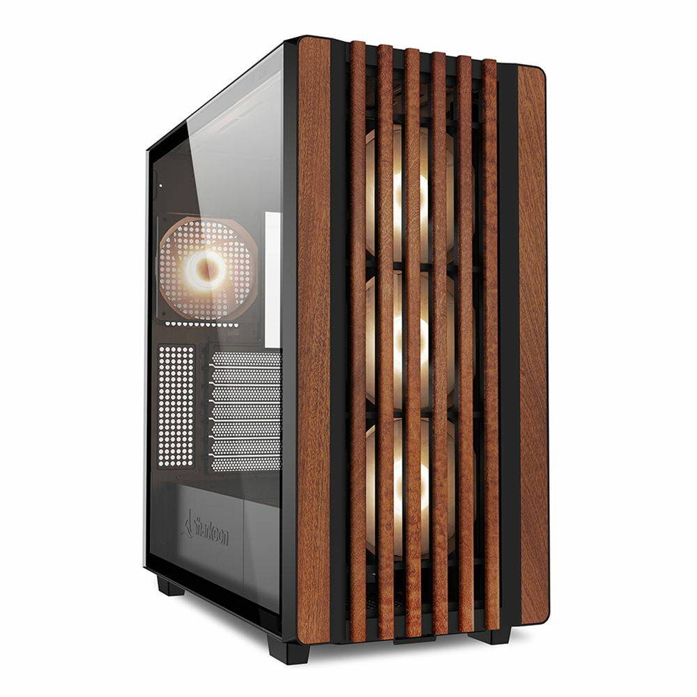 Sharkoon Gehäuse Rebel C70G RGB ATX 1xGlas holz - 4044951040193