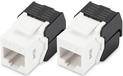 DIGITUS Keystone Jack Cat6/RJ45->LSA ungeschirmt 250MHz 2St - DN-93603-2