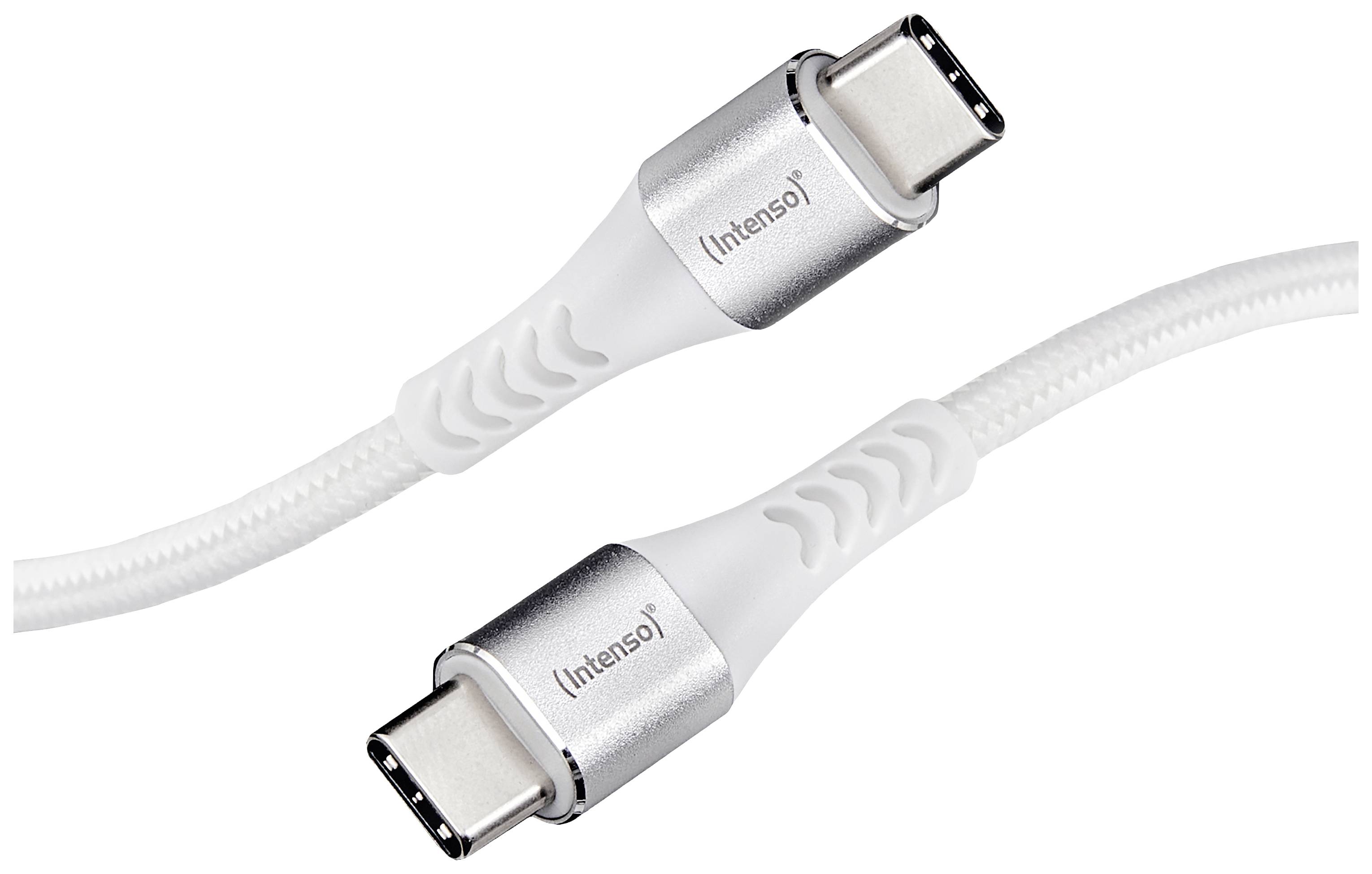 Intenso USB Cable USB-C/USB-C 1,5m Nylon White - 7901002