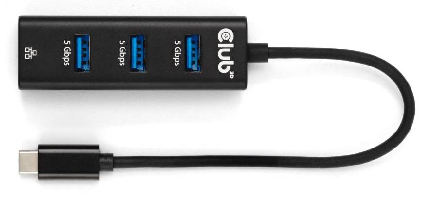 Club3D USB-Hub USB Typ-C 3.2 > 3x USB Typ A 1Gbps retail - CSV-1549