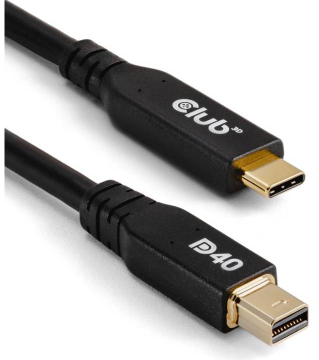 Club3D Kabel USB Typ C <-> MiniDP 2.1 2m 8K30Hz St/St retail - CAC-1561