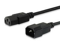 Equip Kaltgeräteverl.-Kabel IEC C14 -> IEC C13 St/Bu 3m sw Polybeutel - 112101