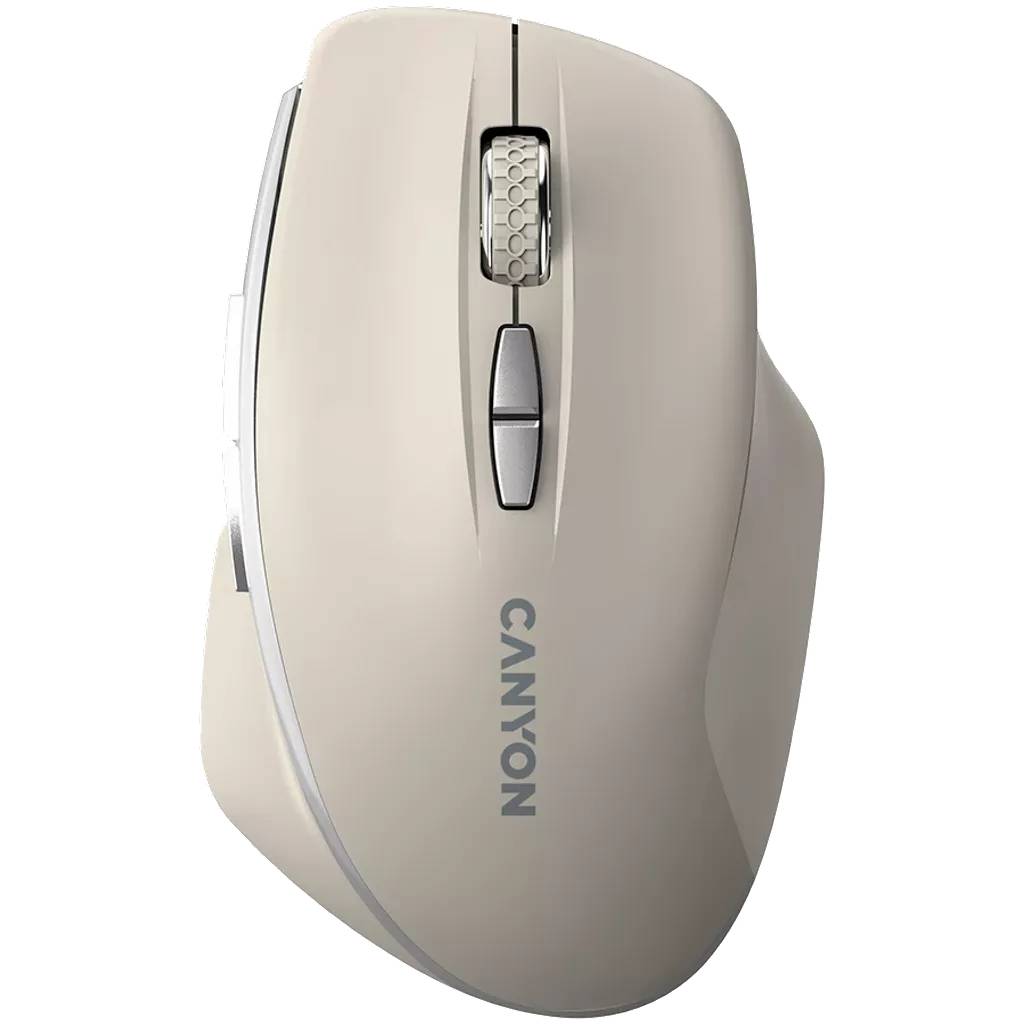 Canyon Wireless Mouse MW-21  Optical/2.4 GHz/7 Keys    latte retail