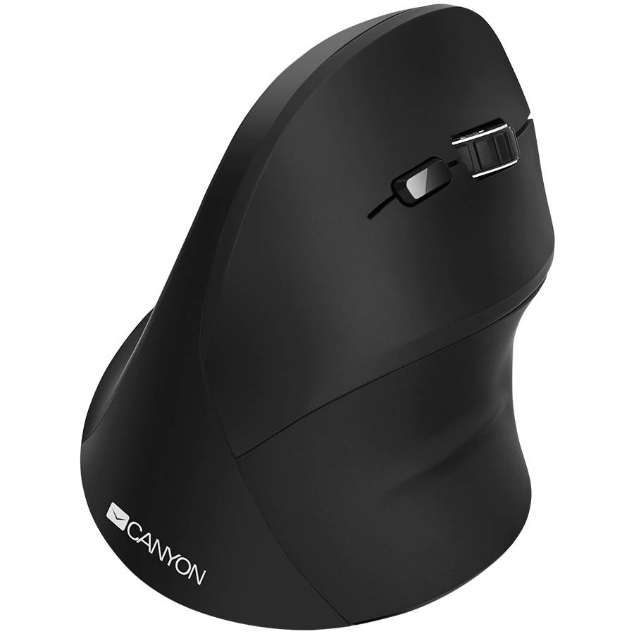 Canyon Wireless Mouse MW-16  Vertical/Optical/2.4 GHz  black retail