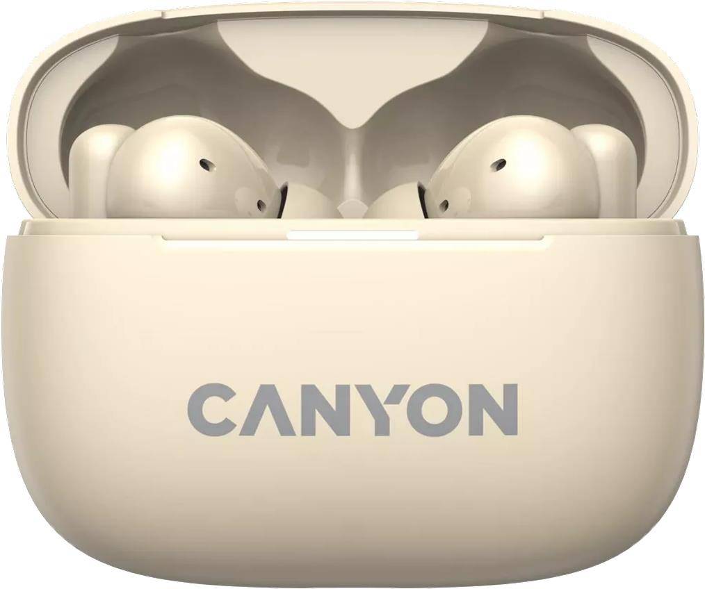 Canyon Bluetooth Headset TWS-10 In-Ear/ANC/BT/Touch beige retail - CNS-TWS10BG