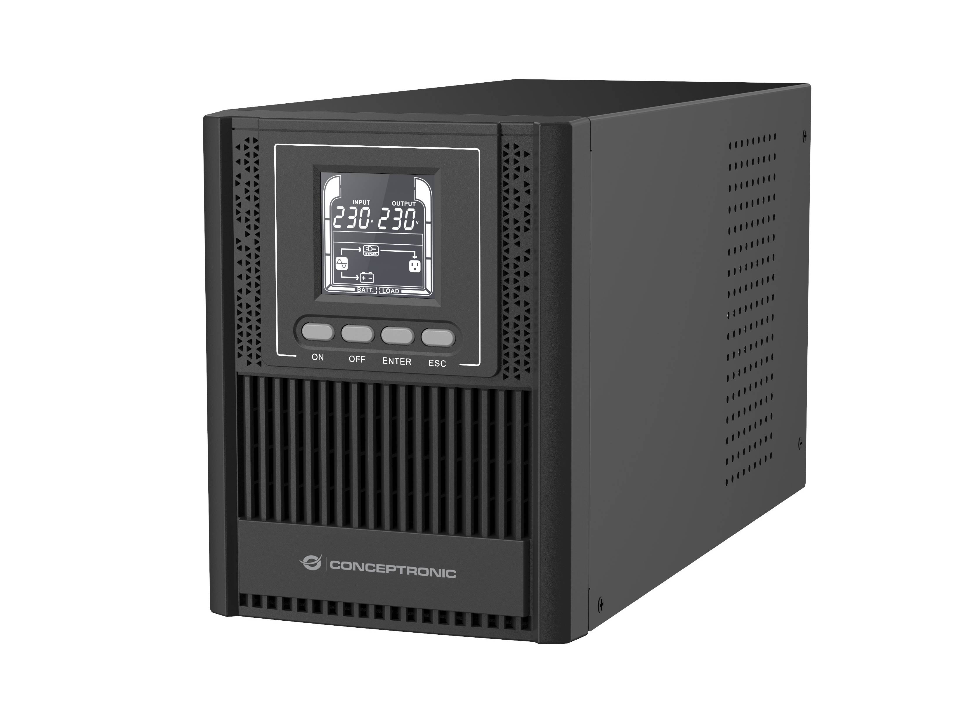 CONCEPTRONIC ZEUS USV 1000VA 900W Online UPS,IEC EPO Port - ZEUS52ES1K