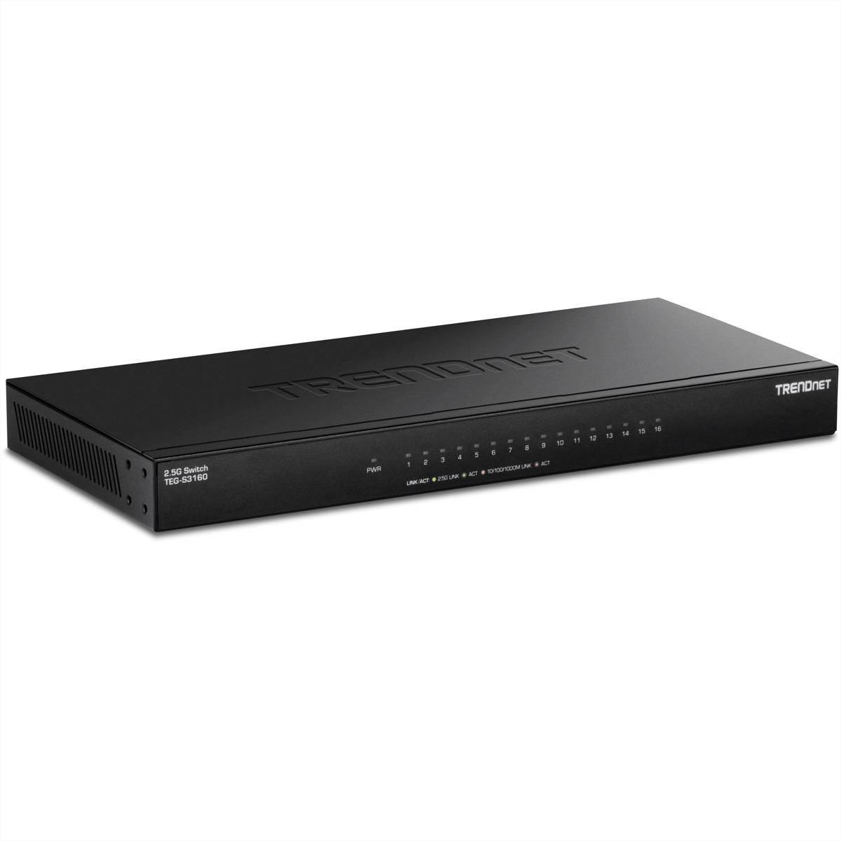 TRENDnet 16-Port Unmanaged 2.5G Desktop Switch - TEG-S3160