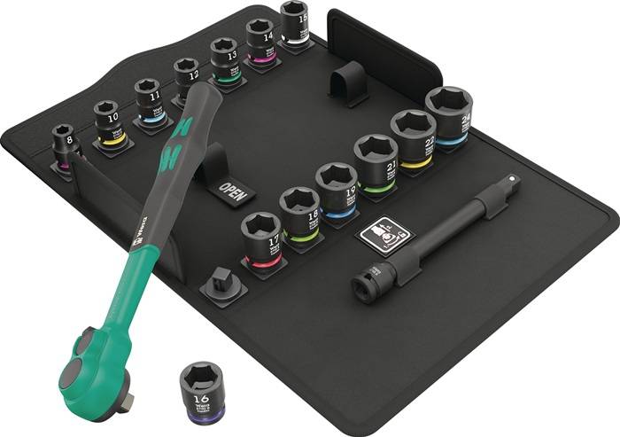 Wera 8100 SB 12 Zyklop Comfort Knarrensatz, 3/8, Wera  (BILD1)