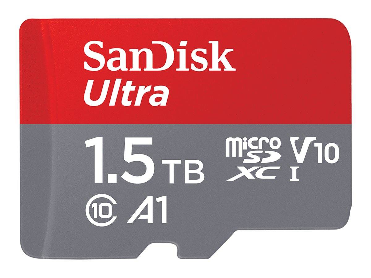 SD MicroSD Card 1,5TB SanDisk Ultra Class 10 inkl. Adapter extern - SDSQUAC-1T50-GN6MA