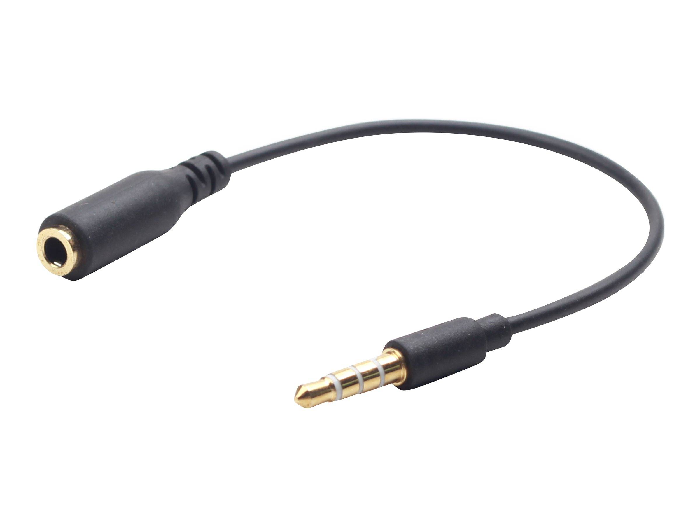 gembird 3,5mm Audio Crossover Adapterkabel, schwarz - CCA-419