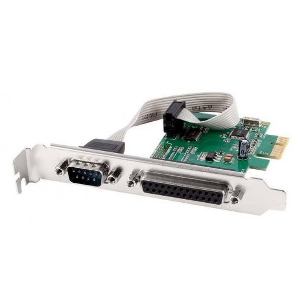 gembird COM-Seriell-Port + LPT-Port PCI-Express-Zusatzkarte - PEX-COMLPT-01