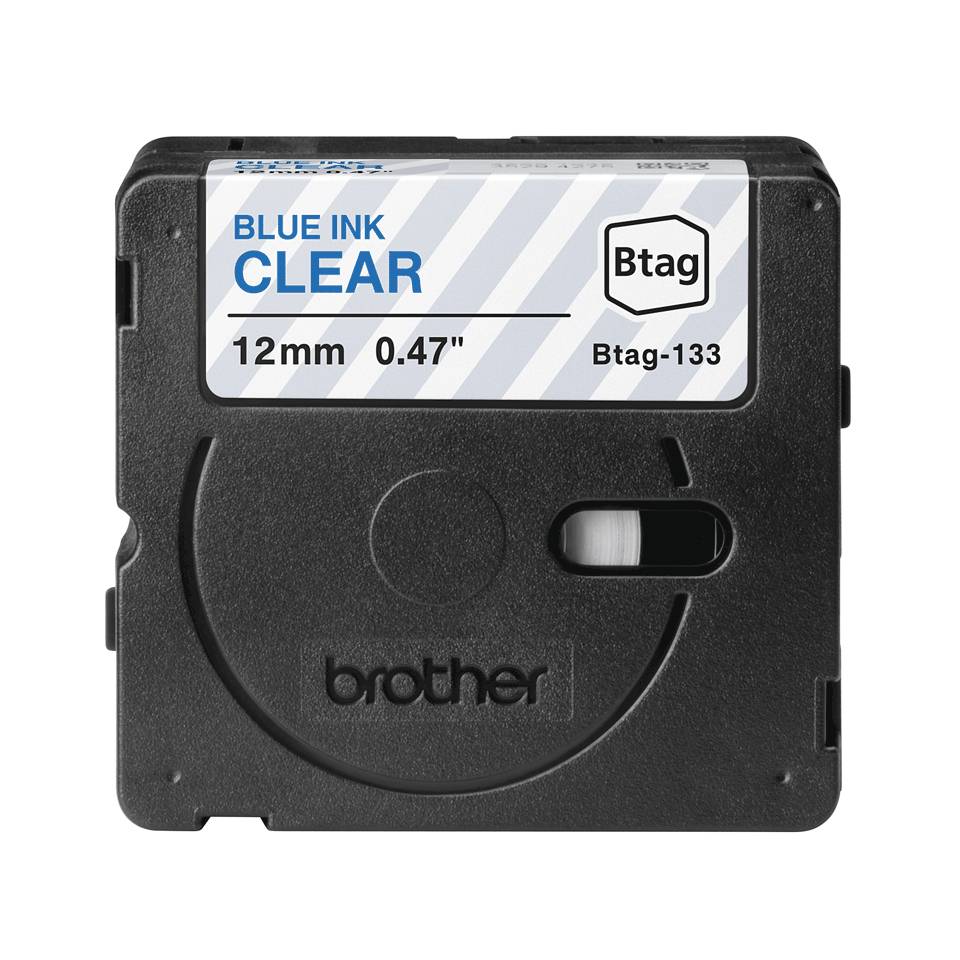 Schriftband Brother 12mmx4m blau/transparent BTAG-133 - BTAG133