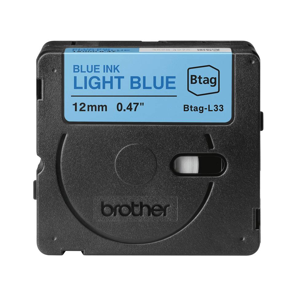 Schriftband Brother 12mmx4m blau/hellblau BTAG-L33 - BTAGL33