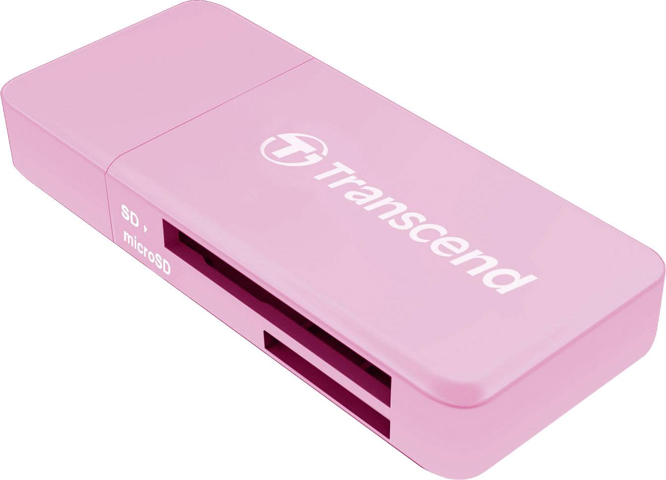 Card Reader Transcend F5 USB3.0 SD/microSD Card Reader pink - TS-RDF5R