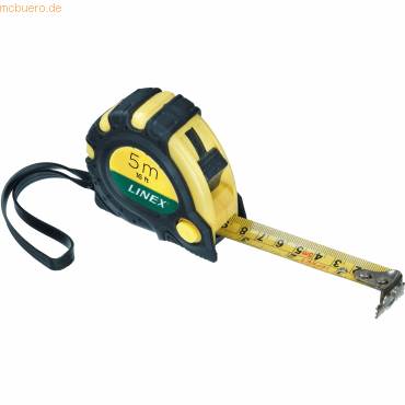 LINEX Rollmaßband 5 m cm- und Zoll-Skala flexibler - 100411025