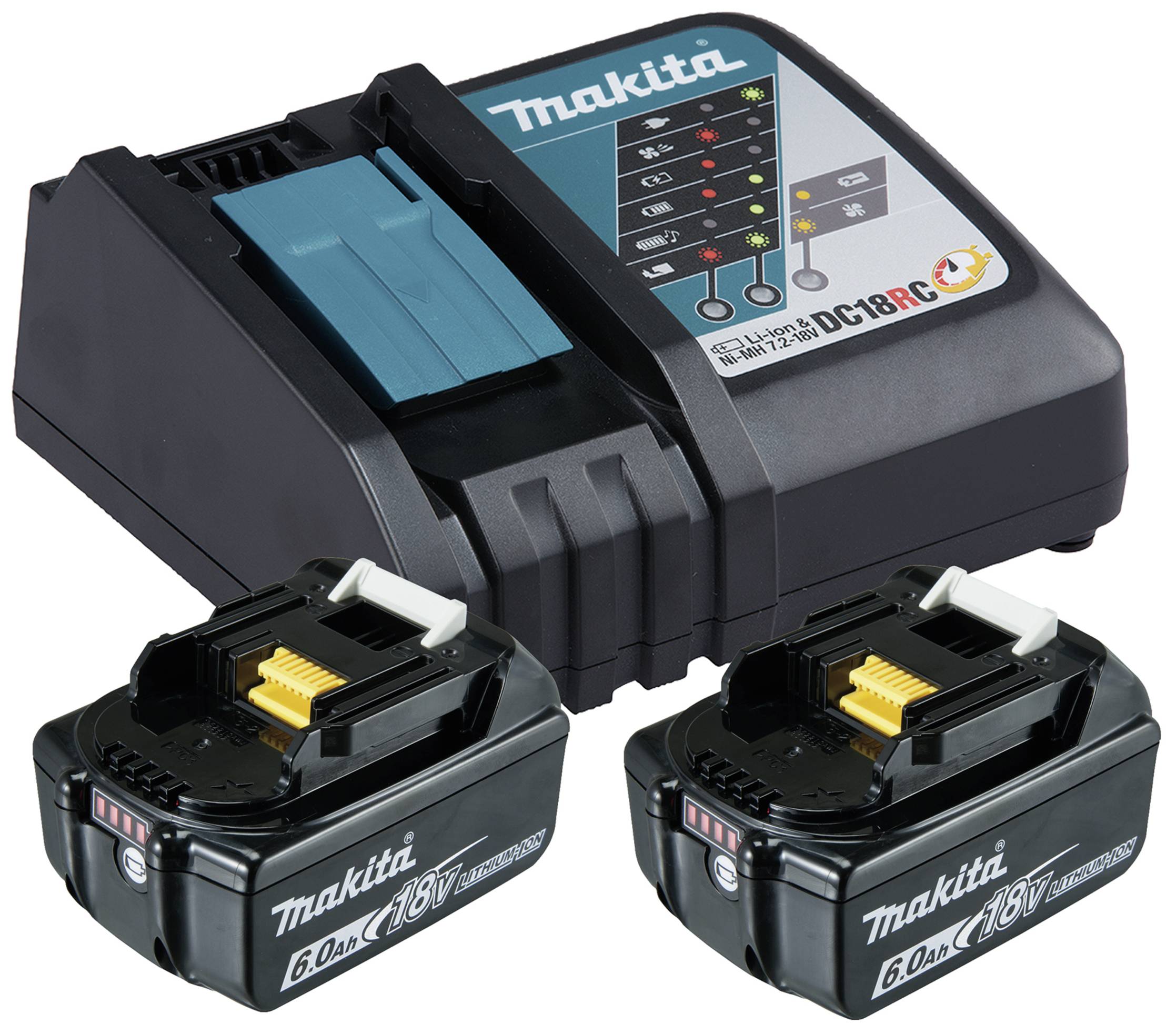 Makita Power Source-Kit 2x6Ah/18V - 199480-6