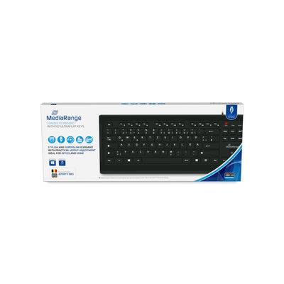 MediaRange Tastatur kabelgeb. ultraflachen Tasten (BE) sw - MROS101-BE