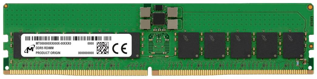 Micron 32GB RAM DDR5-4800 MHz CL40 1.1V 288-PIN REG ECC - MTC20F1045S1RC48BA2R