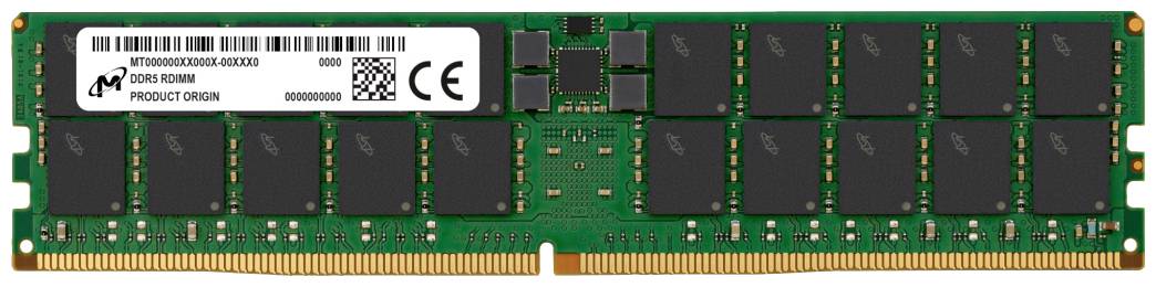 Micron 64GB RAM DDR5-4800 MHz CL40 1.1V 288-PIN REG ECC - MTC40F2046S1RC48BA1R