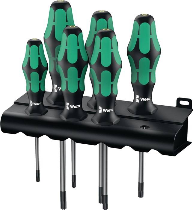 Wera 367/6 TORX« BO Kraftform Schraubendrehersatz + Rack - 05138250001