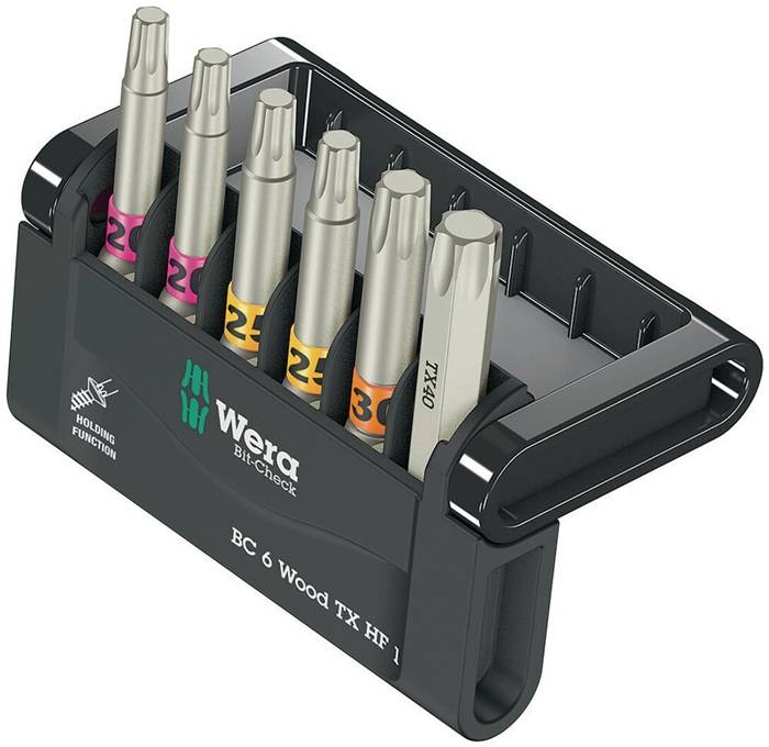 Wera Bit-Check 6 Wood TORX HF 1 - 05056470001