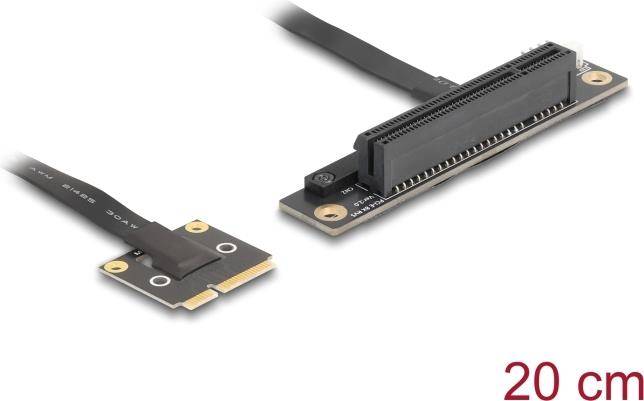 DELOCK Adapter Mini PCIe Stecker zu PCIe 3.0 x8 Slot 90° - 81295