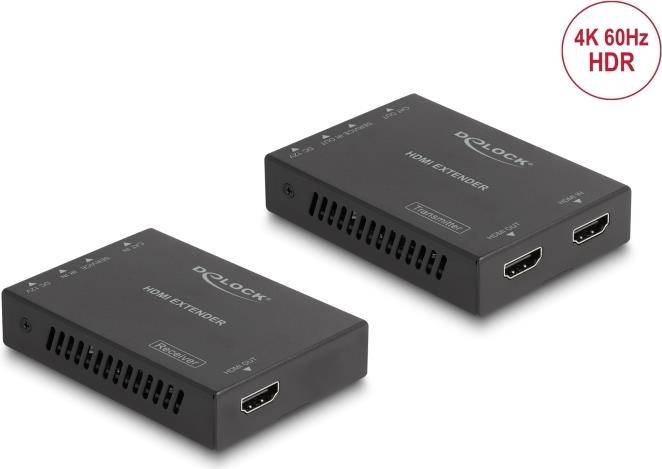 DELOCK HDMI Extender Set über Cat.6 Kabel 4K 60 Hz 50 m - 65955