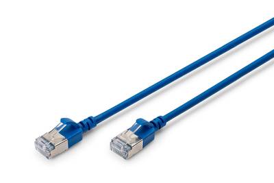 4016032498063 - DIGITUS Patchkabel CAT 6A F FTP Slim 300m blau