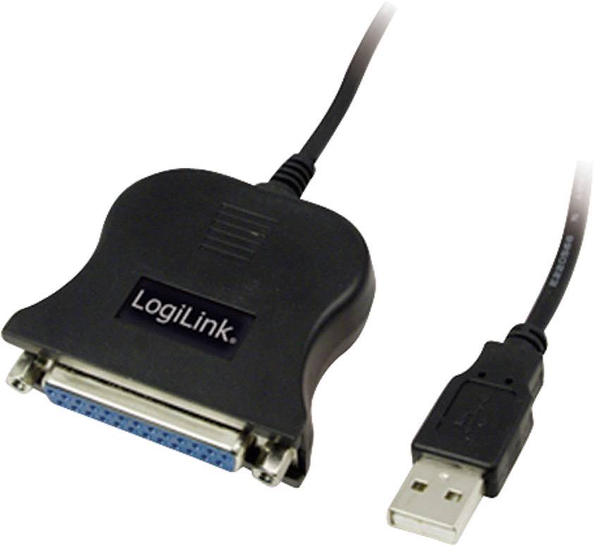 Logilink USB-Kabel D-Sub 25-pin parallel St/Bu 1.80m bk - UA0054A