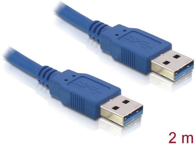 DELOCK USB3.0 Kabel A -> A St/St 2.00m blau - 82535