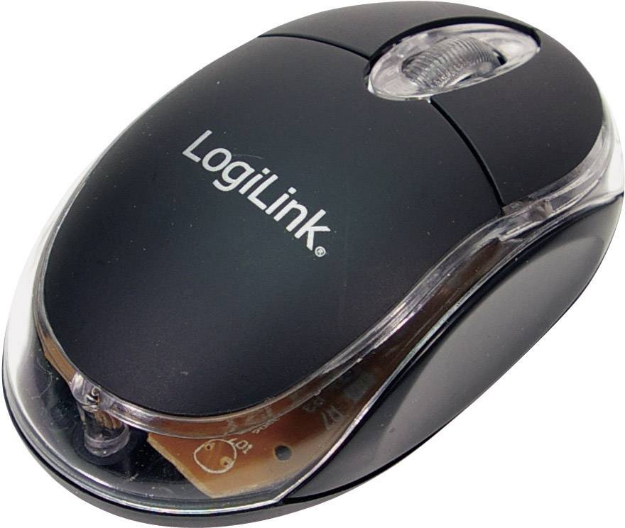 LogiLink Maus USB Mini optisch 800dpi mit LED 1.50m - ID0010