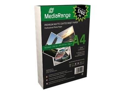 MediaRange Papier Inkjet matt A4 130g 100 Blatt - MRINK101