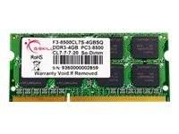 SO DDR3 4GB PC 1066 CL7 G.Skill 4GBSQ - F3-8500CL7S-4GBSQ