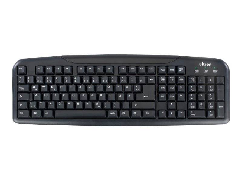 Ultron Tastatur UMT-400 Basic II schwarz kabelgebunden - 76801