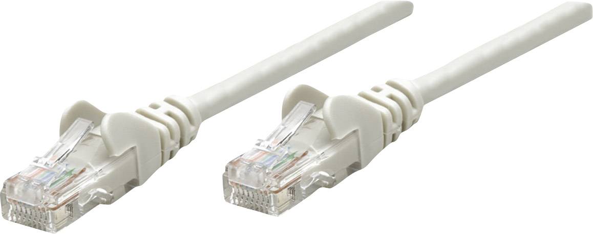 INTELLINET Patchkabel RJ45 SF/UTP Cat5e 2m Hebelschutz grau - 330527