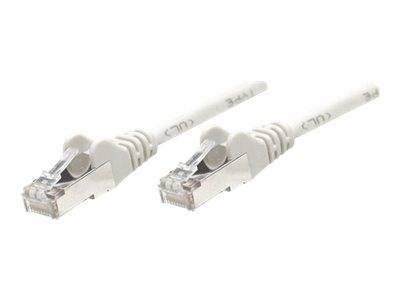 INTELLINET Patchkabel RJ45 F/UTP Cat5e 5.0m Hebelschutz grau - 329927