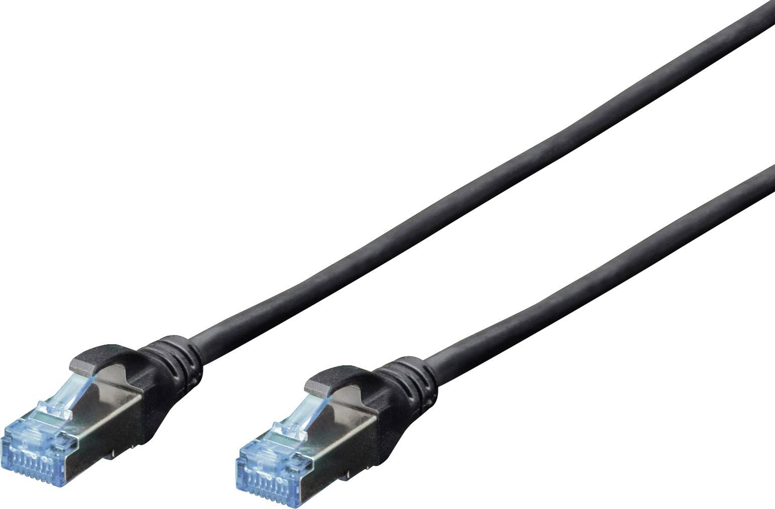 DIGITUS Patchkabel RJ45 SF/UTP Cat5e 3.00m sch. Polybeutel - DK-1531-030/BL