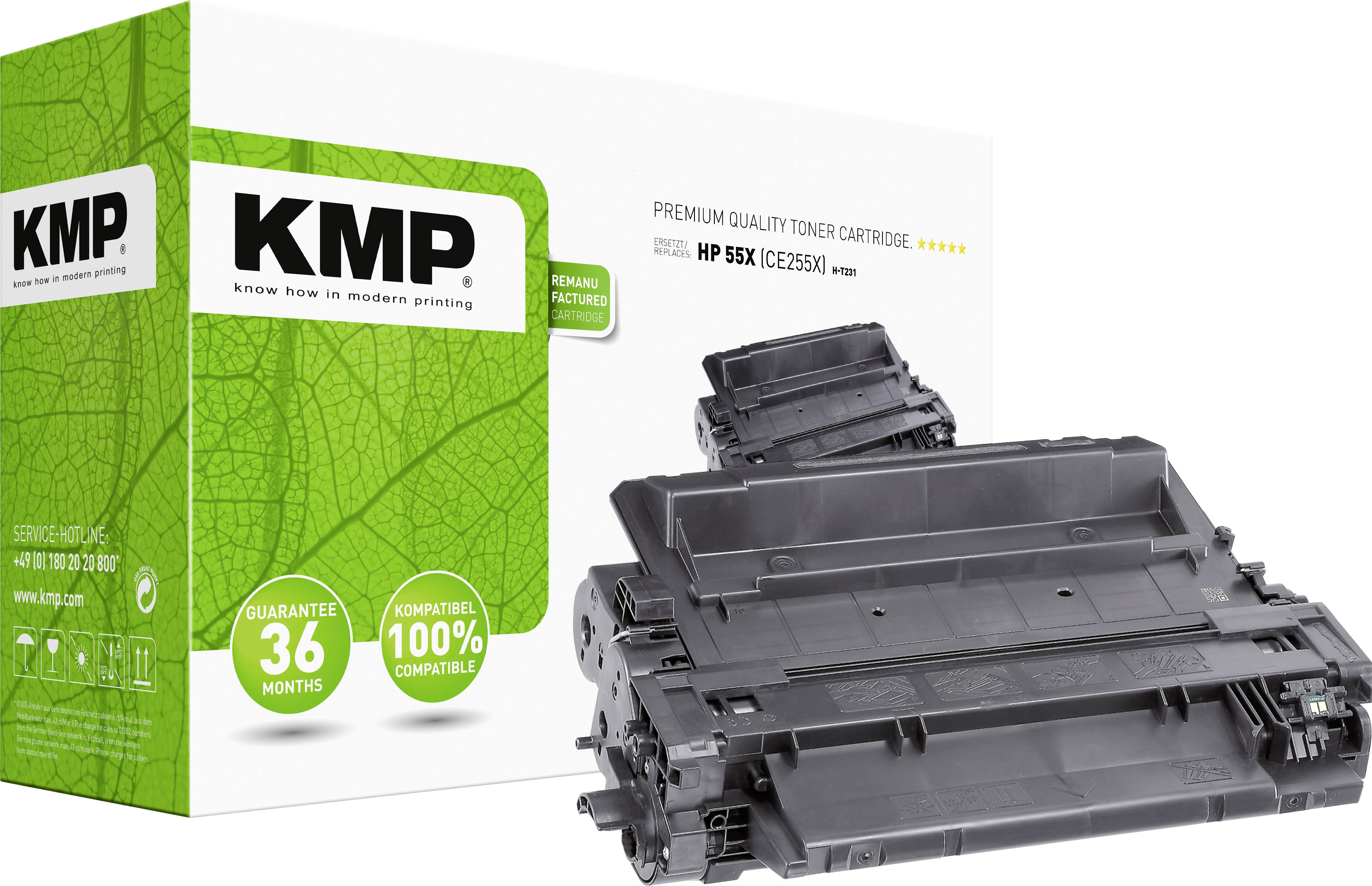 KMP Toner HP CE255X 12500 S. H-T231 black remanufactured - 1222,8300